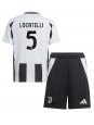 Juventus Manuel Locatelli #5 Replika Hemmakläder Barn 2024-25 Kortärmad (+ byxor)